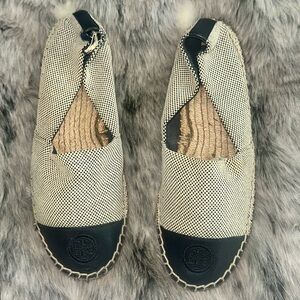 Tory Burch Size 7  Flat Espadrille slip on